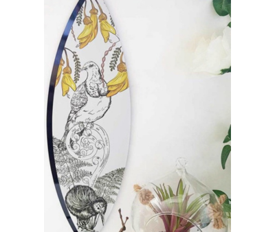 ACM Leaf Kowhai & Birds - Kiwiana Wall Art Online now