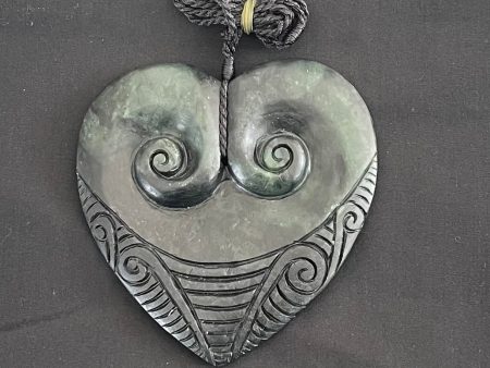 Koru Heart Pounamu Necklace Hot on Sale