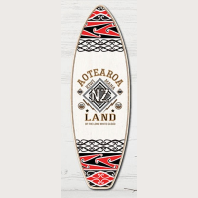 Aotearoa Ply Surfboard Art - Kiwiana Wall Art Hot on Sale