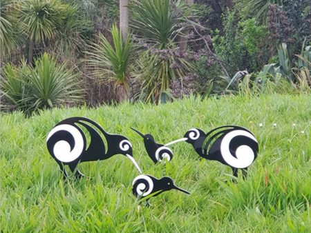 Set Of 4 Kiwi Family - Garden Art NZ on Sale