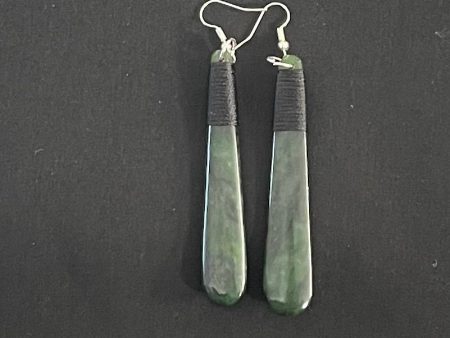 Xtra large Toki Greenstone Earrings Discount