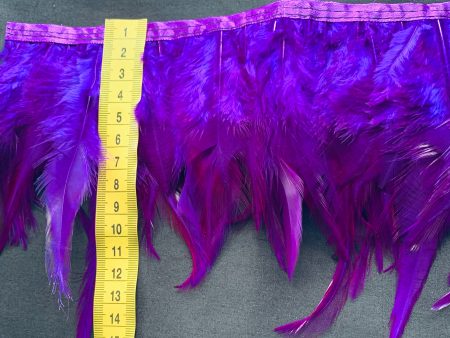 Aubergine Hen Feathers For Sale