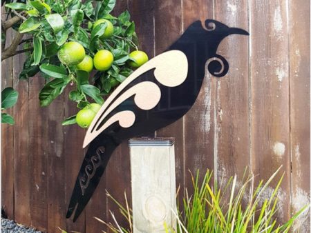 2 Tone Freestanding Art: Moko Tui - Metal Art Supply