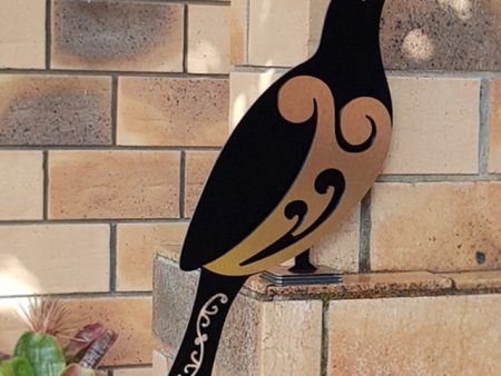 2Tone Freestanding Art: Moko Kereru - Metal Art on Sale