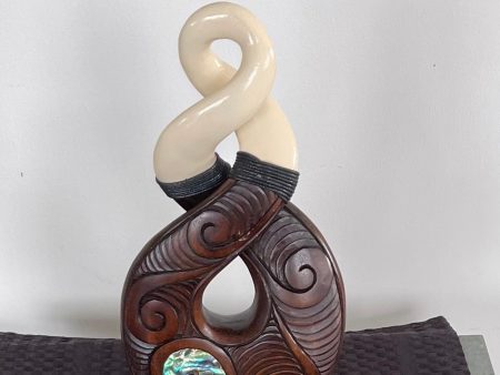 Wooden Resin Twist on Base - Wood Carving Discount