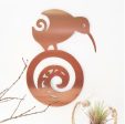 Kiwi on Koru Brushed Copper - Wall Art Online now