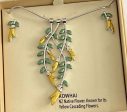 Kowhai Necklace and Earrings Supply