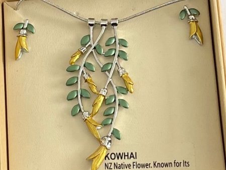 Kowhai Necklace and Earrings Supply