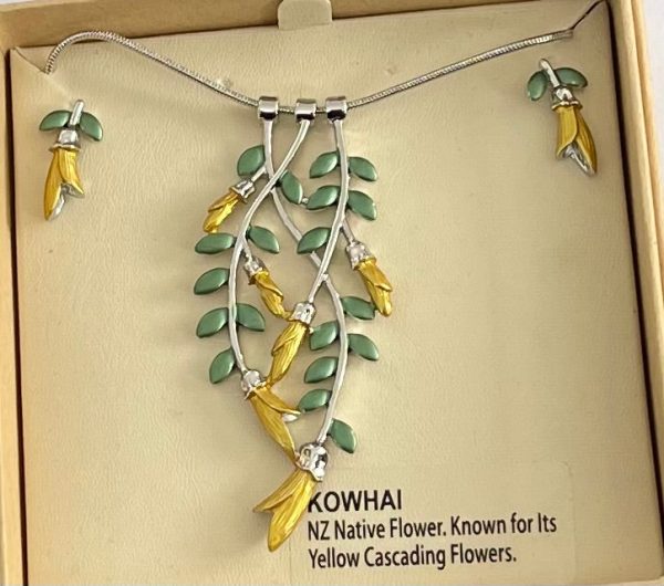 Kowhai Necklace and Earrings Supply