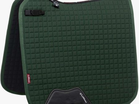 LeMieux Tapis de Selle Prosport Plain Square D-Ring Dressage Vert Online Sale