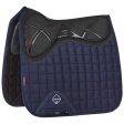 LeMieux Tapis de Selle X-Grip Twin Square Dressage Marin Hot on Sale