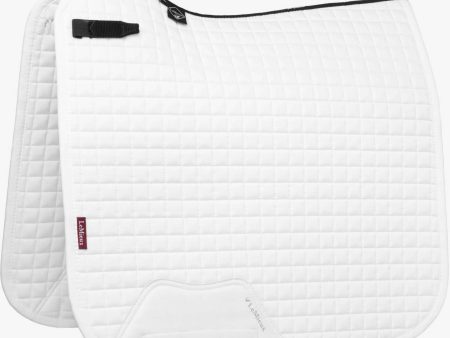 LeMieux Tapis de Selle Prosport Plain Square D-Ring Dressage Blanc Online Sale