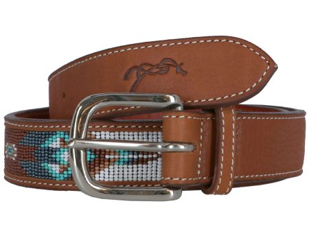 Pénélope Ceinture Pearl Cognac Turquoise Online now