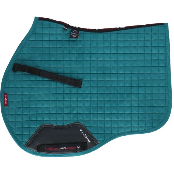 LeMieux Tapis de Selle Luxury Square Polyvalent Peacock Vert Discount