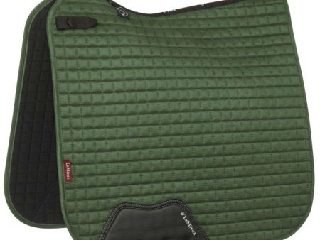 LeMieux Tapis de Selle Luxury Square Dressage Hunter Green For Sale