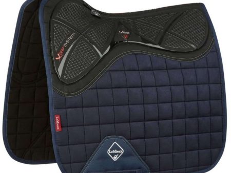 LeMieux Tapis de Selle X-Grip Square Dressage Marin Online Sale