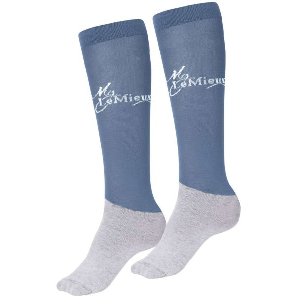 LeMieux Chaussettes Concours Ice Blue on Sale