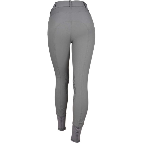 Kingsland Pantalon d Équitation Kadi E-Tec Knee-Grip Femmes Gris Supply