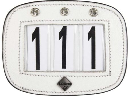 LeMieux Numéros de départ Saddle Pad Diamant Blanc Fashion