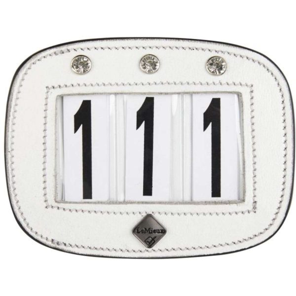 LeMieux Numéros de départ Saddle Pad Diamant Blanc Fashion