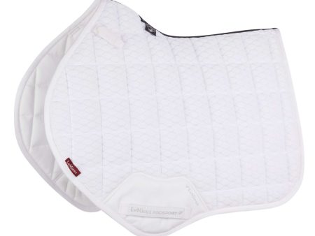 LeMieux Tapis de Selle Carbon Mesh Air Square CC Blanc Cheap