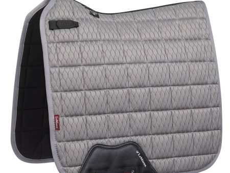 LeMieux Tapis de Selle Carbon Mesh Air Square Dressage Gris For Discount