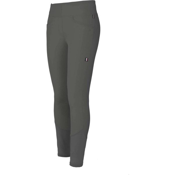 Kingsland Pantalon d Équitation Katja E-Tec Knee-Grip Femmes Gris Fashion