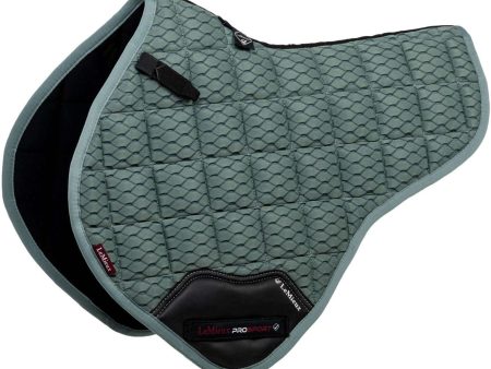 LeMieux Tapis de Selle Carbon Mesh Air Half Square CC Sage Sale