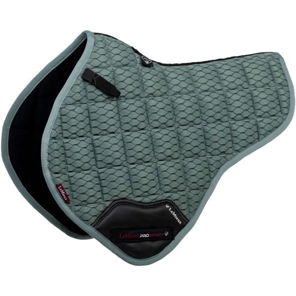 LeMieux Tapis de Selle Carbon Mesh Air Half Square CC Sage Sale