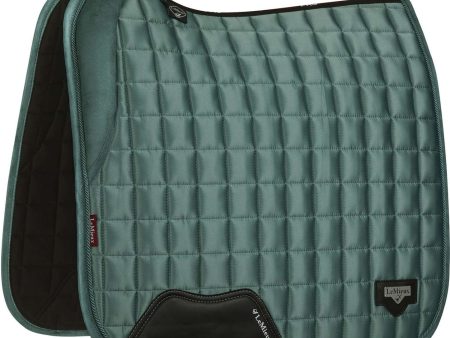 LeMieux Tapis de Selle Loire Memory Satin Square Dressage Sage Discount