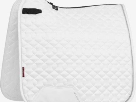 LeMieux Tapis de Selle Crystal Suede Dressage Blanc Online