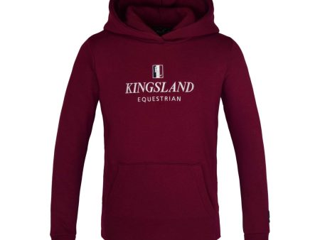 Kingsland Pull col Hoodie Classic Junior Bordeaux Supply