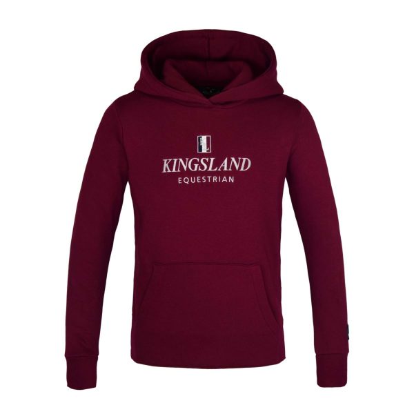 Kingsland Pull col Hoodie Classic Junior Bordeaux Supply