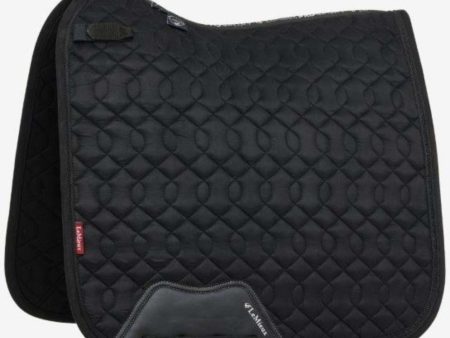 LeMieux Tapis de Selle Crystal Suede Dressage Noir on Sale