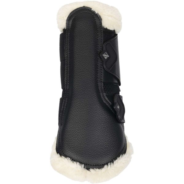 LeMieux Brushing Boots Fleece Edge Mesh Noir Naturel For Discount