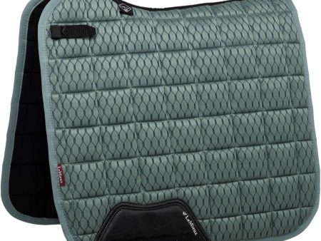 LeMieux Tapis de Selle Carbon Mesh Air Square Dressage Sage Discount