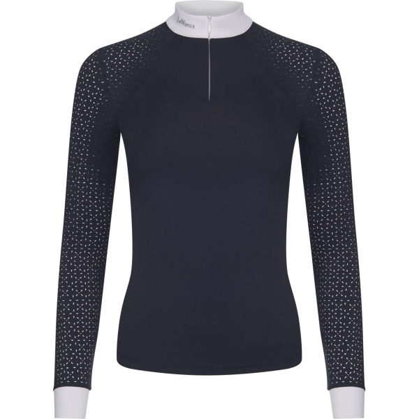 LeMieux Chemise de Spetacle Olivia Longues Manches Marin on Sale