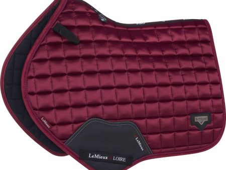 LeMieux Tapis de Selle Loire Classic Satin Square CC Mulberry For Sale