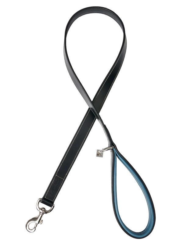 LeMieux Dog Leash Windsor Padded Noir Bleu For Discount