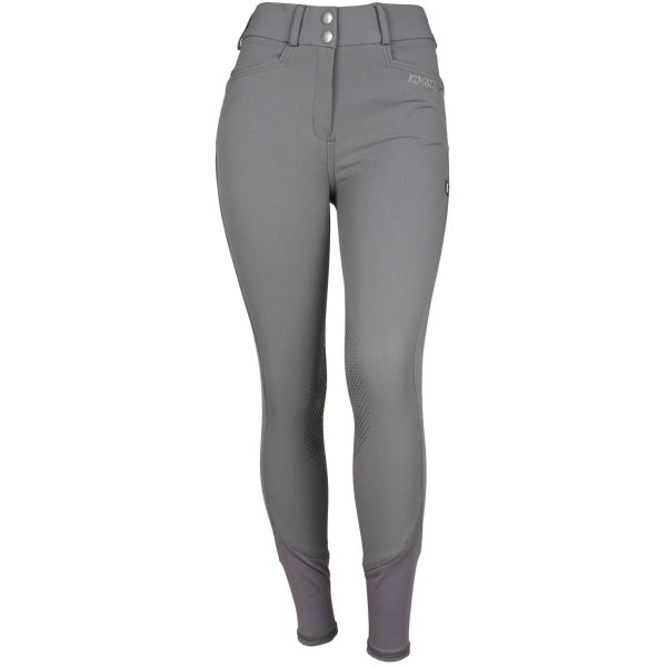 Kingsland Pantalon d Équitation Kadi E-Tec Knee-Grip Femmes Gris Supply