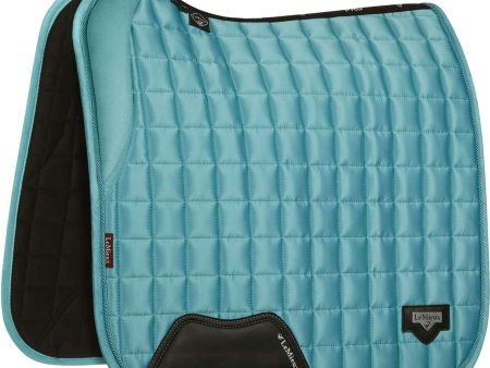 LeMieux Tapis de Selle Loire Memory Satin Square Dressage Azure Supply