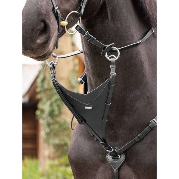 LeMieux Martingale à Fourche Fermée Kudos Noir Argent Online Hot Sale