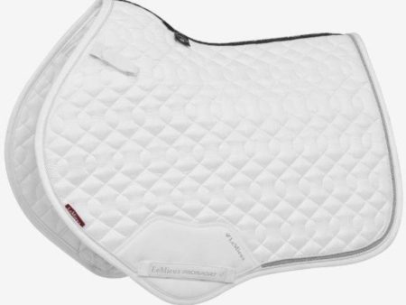 LeMieux Tapis de Selle Crystal Contact étroit en daim Blanc Sale