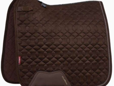 LeMieux Tapis de Selle Crystal Suede Dressage Marron Supply