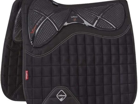 LeMieux Tapis de Selle X-Grip Twin Square Dressage Noir Sale