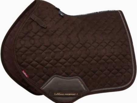 LeMieux Tapis de Selle Crystal Suede Close Contact Marron Sale