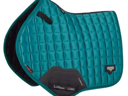 LeMieux Tapis de Selle Loire Classic Satin Square CC Peacock Green Online Hot Sale