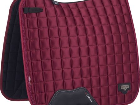 LeMieux Tapis de Selle Loire Classic Satin Square Dressage Mulberry Online Hot Sale