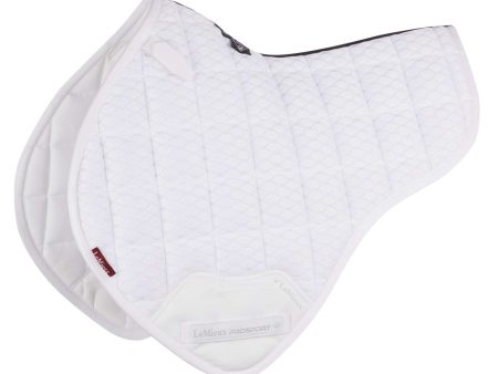 LeMieux Tapis de Selle Carbon Mesh Air Half Square CC Blanc Cheap