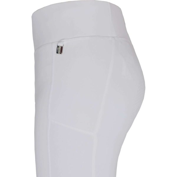 Kingsland Pantalon d Équitation Katinka Full Grip F-Tec2 Blanc Fashion